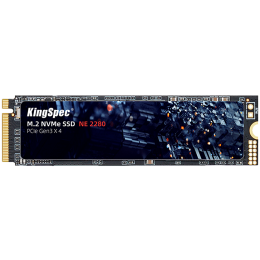 Твердотельный накопитель/ Kingspec SSD NE-1TB 2280, 1024GB, M.2(22x80mm), NVMe, PCIe 3.0 x4, R/W 2400/1900MB/s, IOPs н.д./н.д., TBW 800, DWPD 0.69 (3 года)