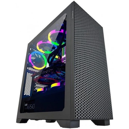 Корпус Azza Hive ATX черный с 8 вентиляторами 120мм, 5 вентиляторами 140мм, USB 2.0 и USB 3.0, аудио, блок питания [CSAZ-450 HIVE]