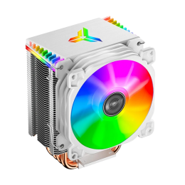Кулер для процессора/ CPU Cooler JONSBO CR-1400 ARGB (160W, 4-pin PWM, 126mm, Al/Cu, 4x6mm, ARGB, 1x92mm, 36.0CFM, 30.5dBA, 2300RPM, S: 1700/1200/115X, AM4/AM5 White)
