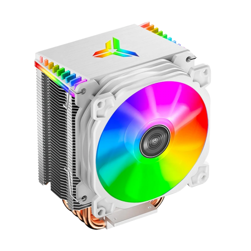 Кулер для процессора/ CPU Cooler JONSBO CR-1400 ARGB (160W, 4-pin PWM, 126mm, Al/Cu, 4x6mm, ARGB, 1x92mm, 36.0CFM, 30.5dBA, 2300RPM, S: 1700/1200/115X, AM4/AM5 White) JONSBO