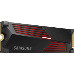 Твердотельный накопитель/ Samsung SSD 990 PRO, 2000GB, M.2(22x80mm), NVMe 2.0, PCIe 4.0 x4, V-NAND TLC, R/W 7450/6900MB/s, IOPs 1 400 000/1 550 000, DRAM buffer 2048MB, TBW 1200, DWPD 0.33, with Heatsink (12 мес.)