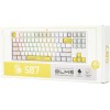 Клавиатура A4Tech Bloody S87 Energy механическая белый/желтый USB for gamer LED (S87 USB ENERGY WHITE)