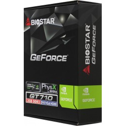 Видеокарта Biostar PCI-E GT710-2GB D3 LP NVIDIA GeForce GT 710 2Gb 64bit DDR3 954/1333 DVIx1 HDMIx1 CRTx1 HDCP Ret low profile [VN7103THX6]