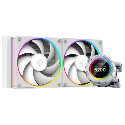 Вентилятор ID-Cooling SL240 WHITE /LCD SCREEN /300W /all Intel /all AMD