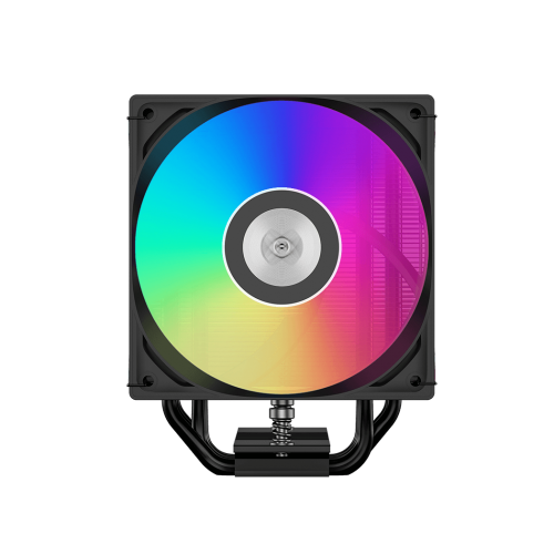 Кулер для процессора/ CPU Cooler PCCooler RT500 TC ARGB BK (245W, 4-pin PWM, 152mm, Al/Cu, 5x6mm, ARGB, 1x120mm, 73.32CFM, 34.9dBA, 2200RPM, S: 1851/1700/1200/115X, AM5/AM4, black)