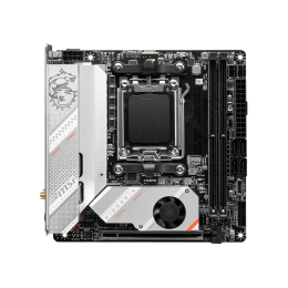 Материнская плата/ MB MSI AMD B650 sAM5, 2xDDR5(128GB), HDMI 2.1, 1xPCIe 4.0x16, 1xLAN (2.5GbE), Wi-Fi, BT, 4xSATA 6Gb/s, 2xM.2, 1xUSB-C, 5xUSB 3.2, mini ITX