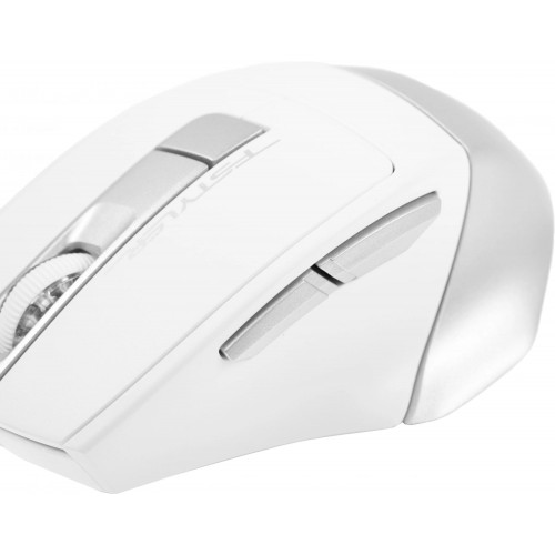 Мышь A4Tech Fstyler FB35: Оптическая беспроводная мышь 2000dpi в белом/сером цвете для ноутбуков