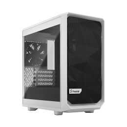 Корпус ПК без блока питания/ Case Fractal Design Meshify 2 Mini TG Clear Tint, Mini-Tower, 1x120mm + 1x140mm, 2xUSB-A 3.2 + 1xUSB 3.2 Type-C mATX, mITX, mDTX White