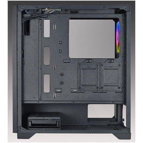 Корпус Azza Hive ATX черный с 8 вентиляторами 120мм, 5 вентиляторами 140мм, USB 2.0 и USB 3.0, аудио, блок питания [CSAZ-450 HIVE]