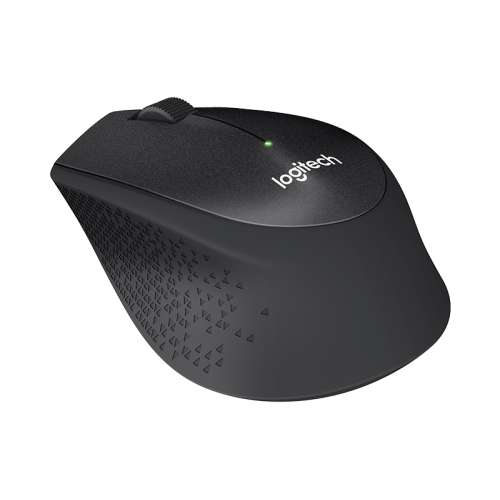 Купить Logitech Wireless Mouse M330 SILENT PLUS в черном цвете — бесшумная беспроводная мышь для комфортной работы