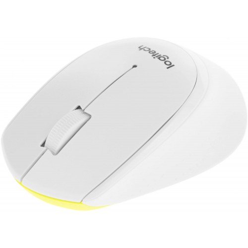 Купить беспроводную мышь Logitech M330 Silent Plus белого цвета, 1000 DPI, 2 кнопки - идеальный выбор для тишины и комфорта