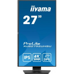 Монитор Iiyama 27" ProLite XUB2792UHSU-B6 черный IPS LED 16:9 HDMI M/M матовая HAS Piv 1300:1 350cd 178гр/178гр 3840x2160 60Hz DP 4K USB 6.3кг