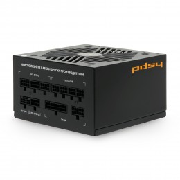 Блок питания/ Power Supply HSPD, 750W 80+ Gold (ATX, 3.1, PCIe 5.1, Full modular, 1x24(20+4)pin 600mm, 2xCPU 8(4+4)pin 700mm, 2xPCIe*2 8(6+2)pin 550+150mm, 1x12V(2x6) 12+4pin 600W 550mm 2xSATA*3 500+150+150mm, 1xMOLEX4pin*3+FDD 500+150+150+150mm , Active,