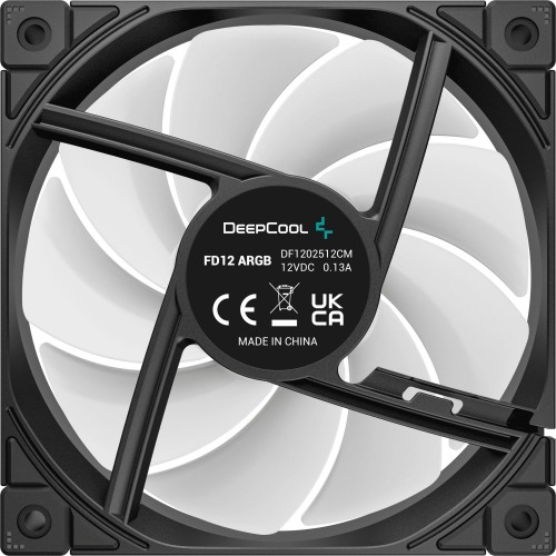 Вентилятор Deepcool FD12 ARGB 120мм черный с низким уровнем шума 26.9дБ – идеальное охлаждение для вашего корпуса