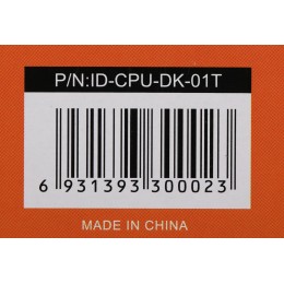 Кулер ID-Cooling DK-01T Soc-AM5/AM4/1200/1700/1851 черный 3-pin 24dB Al 95W 195gr Ret [DK-01T]