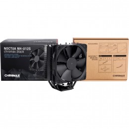 Кулер для процессора/ CPU Cooler Noctua NH-U12S chromax.black (129W, 4-pin PWM, 158mm, Al/Cu, 5x6mm, 1x120x120x25mm, 54.97CFM, 22.4dBA, 1500RPM, S: 1851/1700/1200/115X, AM5/AM4, Black)