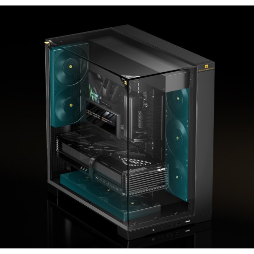Корпус без блока питания/ Case Thermalright A70, Midi-Tower, TG, no fans, 2xUSB-A 3.0, 1xUSB Type-C, ATX, mATX, mITX Black