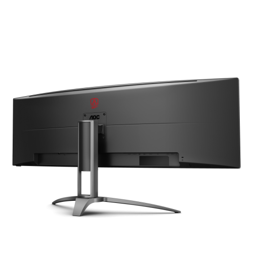AOC AG493UCX2 49'', Curved, 5120x1440, VA, 165hz, 80M:1, 400cd, 1ms, 3xHDMI 2.0, DP 1.4, 3xUSB 3.2, Type-C 65W, Speakers, H. adj 100mm, 3Y, Black AOC
