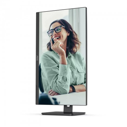 AOC Q27P3CV 27" 2560x1440, IPS, 75Hz, 20M:1, 250cd, 4 ms, 2xHDMI 1.4, DisplayPort 1.2, 4xUSB 3.2, DP+PD USB Type-C * 65W Speakers, RJ45, Height adj 150, pivot, VESA 100, 3Y, Black AOC