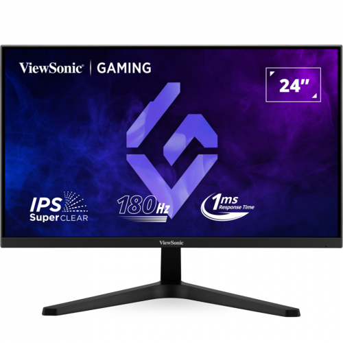 Монитор ViewSonic 23.8" VX24G1-HD черный IPS LED 1ms 16:9 HDMI матовая 1000:1 300cd 178гр/178гр 1920x1080 180Hz DP FHD 4.1кг ViewSonic