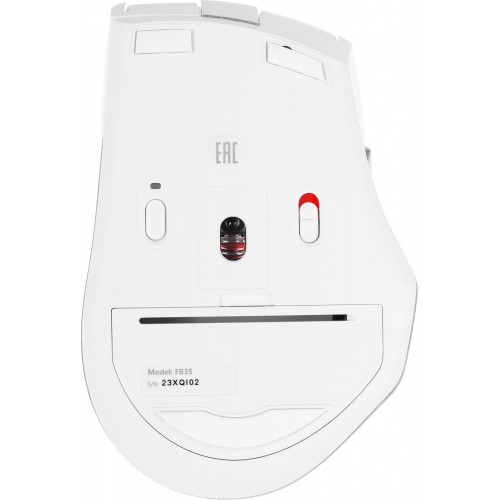 Мышь A4Tech Fstyler FB35: Оптическая беспроводная мышь 2000dpi в белом/сером цвете для ноутбуков