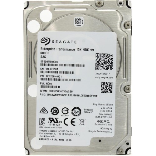 Жесткий диск/ HDD Seagate SAS 600Gb 2.5"""" Enterprise Performance 10K 128MB 1 year warranty