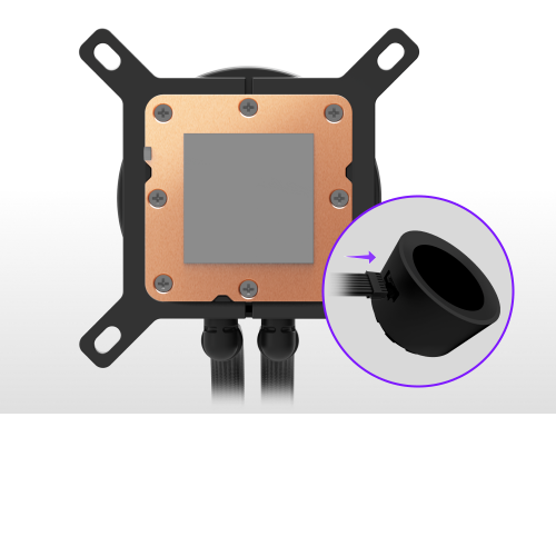 Система жидкостного охлаждения для ПК/ Water Cooling System NZXT Kraken Plus 360 RGB V2 (260W, 360mm, LED temp., Black, RGB/ Fans: 3x120mm, 75.05CFM, 31.9dBA, 2400RPM/ Pump height 55.97mm, 2800RPM, Rad thickness 27mm/ S: 1851, 1700, 1200, 115X, AM5, AM4) 