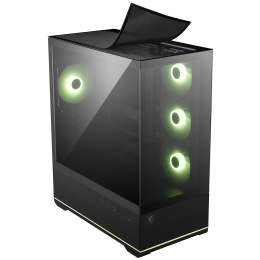 Корпус ПК без блока питания/ Case MSI MAG PANO 110R PZ, Midi-Tower, TG, 4x120mm ARGB, 2xUSB 3.2, 1xUSB 3.2 Type-C, ATX, mATX, mITX Black
