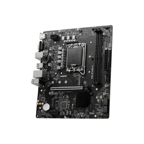 Материнская плата/ MB MSI INTEL B760 s1700, 2xDDR5(128GB), D-SUB/HDMI 1.4, 1xPCIe 4.0x16, 1xPCIe 3.0, 1xLAN, 4xSATA 6Gb/s, 1xM.2, 2xUSB 3.2, 4xUSB 2.0, 1xPS/2, mATX