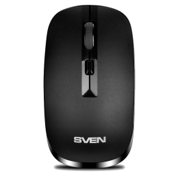 Беспроводная мышь SVEN RX-260W чёрная (2,4 GHz, 3+1кл. 800/1200/1600DPI, блист.)