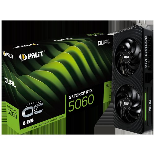 Видеокарта Palit PA-RTX5060 DUAL OC 8GB - Высокая производительность для геймеров