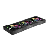 Система охлаждения/ Water Cooling System PCCooler DT360 ARGB Display BK (300W, 360mm, LED temp., Black, ARGB/ Fans: 3x120mm, 83.83CFM, 3000RPM/ Pump height 62mm, 15dBA, 2600RPM, Rad thickness 27mm/ S: 1851, 1700, 1200, 115X, AM5, AM4) PcCooler