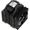 Кулер для процессора Ocypus Iota A62 BK: 260W, 4-pin PWM, LED, 158mm, Al/Cu, 120mm вентиляторы, AM5/AM4, черный