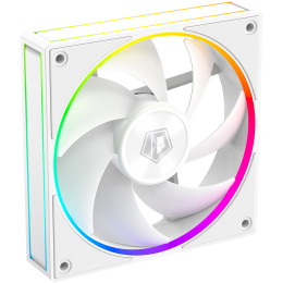 Кулер для корпуса/ Case Cooler ID-COOLING AF-127-ARGB-W (120x120x27mm, 4-pin PWM, ARGB, 78CFM, 29.9dBA, 2000RPM, White)