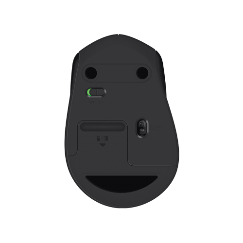 Купить Logitech Wireless Mouse M330 SILENT PLUS в черном цвете — бесшумная беспроводная мышь для комфортной работы