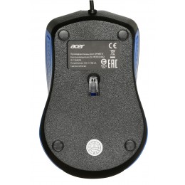 Мышь Acer OMW011 черный/синий оптическая 1200dpi USB 3but (ZL.MCEEE.002)