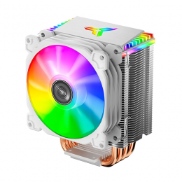 Кулер для процессора/ CPU Cooler JONSBO CR-1400 ARGB (160W, 4-pin PWM, 126mm, Al/Cu, 4x6mm, ARGB, 1x92mm, 36.0CFM, 30.5dBA, 2300RPM, S: 1700/1200/115X, AM4/AM5 White)