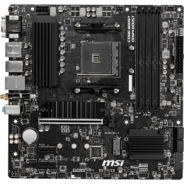 Материнская плата/ MB MSI AMD B550 sAM4, 4xDDR4(128GB), D-SUB/HDMI 2.1/DP, 1xPCIe 4.0x16, 2xPCIe 3.0, 1xLAN, Wi-Fi, BT, 4xSATA 6Gb/s, 2xM.2, 4xUSB 3.2, 2xUSB 2.0, 1xPS/2, mATX