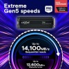 Твердотельный накопитель Crucial T705 4TB PCIe Gen5 NVMe M.2 SSD with heatsink CT4000T705SSD5