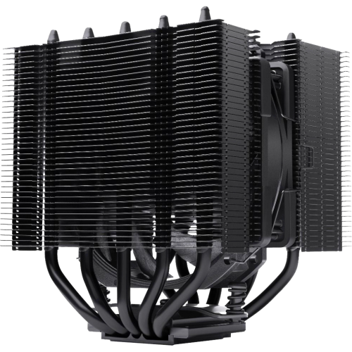 Кулер для процессора/ CPU Cooler Noctua NH-D12L chromax.black (148W, 4-pin PWM, 145mm, Al/Cu, 5x6mm, 1x120mm, 60.1CFM, 22.6dBA, 2000RPM, S: 1851/1700/1200/115X, AM5/AM4, Black)