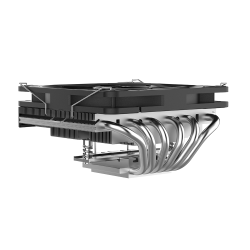 Кулер для процессора/ CPU Cooler SAMA U60 (190W, 4-pin PWM, 67mm, 6x6mm, 1x120mm, 61.51CFM, 36.4dBA, 1800RPM, S: 1851/1700/1200/115X, AM5/AM4, black) SAMA