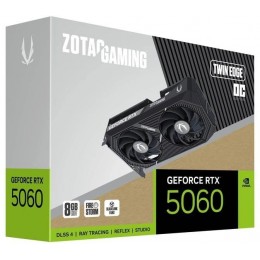 Видеокарта Zotac PCI-E 5.0 RTX 5060 TWIN EDGE NVIDIA GeForce RTX 5060 8Gb 128bit GDDR7 2497/28000 HDMIx1 DPx3 HDCP Ret