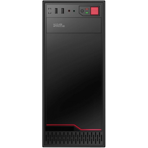 Корпус KingPrice KPCC-MD201 черный ATX с охлаждением 1x80mm и 4x120mm, 2xUSB2.0 и аудио