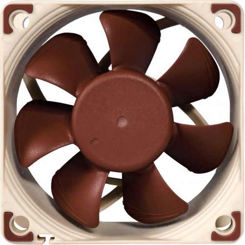 Кулер для корпуса/ Case Cooler Noctua NF-A6X25 5V PWM (60x60x25mm, 4-pin PWM, 29.2CFM, 19.3dBA, 3000RPM, Beige/Brown)