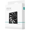 Вентилятор Deepcool FD14 140мм: Черный корпусный вентилятор с низким уровнем шума 25.6дБ (R-FD14-BKNPN1-G)
