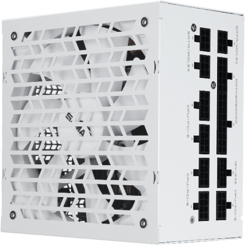 Блоки питания/ Power Supply SAMA G1000 White (HAT-1000yzB1G), 1000W 80+ Gold (ATX, 3.1, PCIe 5.0, Full modular, 1x24(20+4)pin mesh 550mm, 2xCPU 8(4+4)pin 700mm, 3xPCIe*2 8(6+2)pin 600mm, 1x12VHPWR PCIe 5.1 12+4pin 600W 600mm, 4xSATA*3 450+150+150+150mm, 4