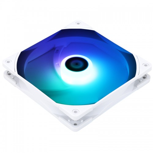 Кулер для корпуса/ Case Cooler Thermalright TL-C14W-Sx3 (140x140x26mm, 4-pin PWM, ARGB, 74.3CFM, 26.6dBA, 1500RPM, White) Thermalright