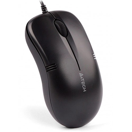 Мышь A4Tech OP-560NUS черная оптическая 1200dpi с тихими кнопками и USB подключением