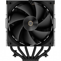 Кулер для процессора/ CPU Cooler Ocypus Iota A62 BK (260W, 4-pin PWM, LED temp., 158mm, Al/Cu, 6x6mm, 2x120mm, 77CFM, 29dBA, 2000RPM, S: 1851/1700/1200/115X, AM5/AM4, black)