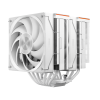 Кулер для процессора/ CPU Cooler PCCooler RZ620 WH (260W, 4-pin PWM, 157.5mm, Al/Cu, 6x6mm, 2x120mm, 86.73CFM, 32dBA, 2000RPM, S: 1851/1700/1200/115X, AM5/AM4, white) PcCooler